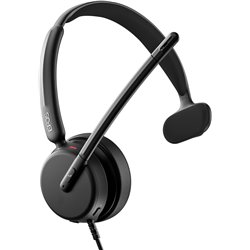EPOS IMPACT 430, casque supra-auriculaire mono avec double microphone, suppression du bruit, USB-C/USB-A, Plug-and-Play, Zoom, U
