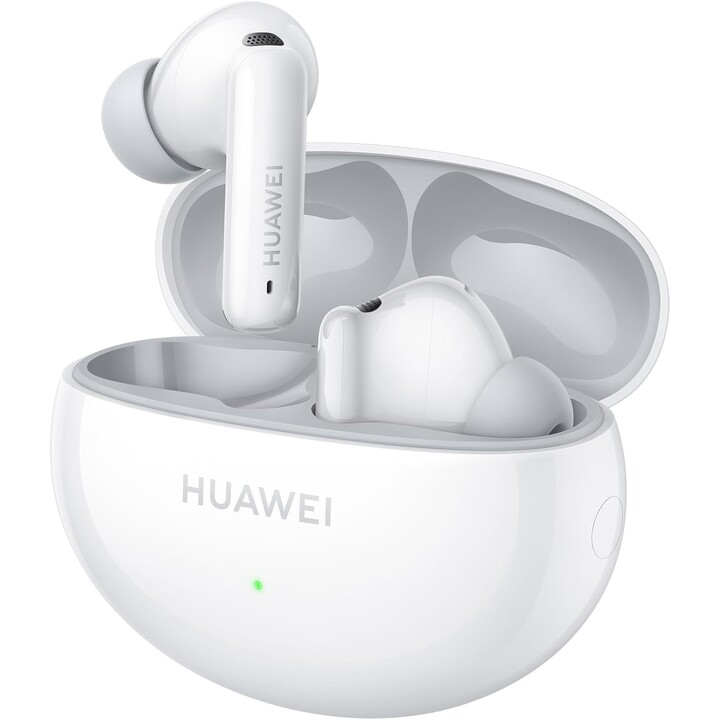 HUAWEI FreeBuds 6i, Smart ANC 3.0, Shocking Bass, 35 Hours Battery Life, Bluetooth 5.3, White