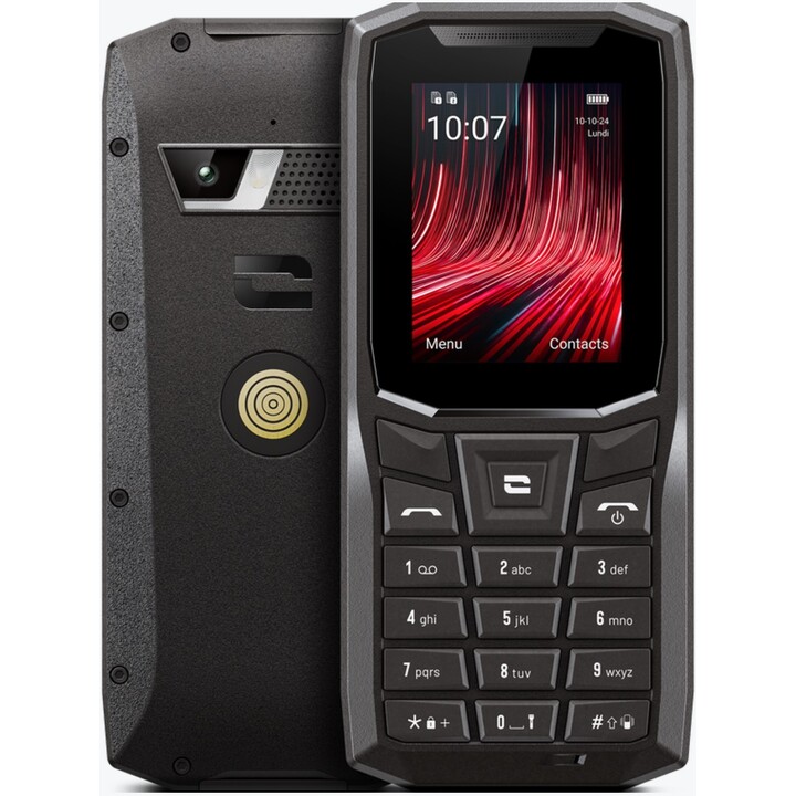 Crosscall Core-S5, Móvil 4G 2,4 Pulgadas 8GB 16GB 2 mégapixels Dual Sim Resistente al agua Negro