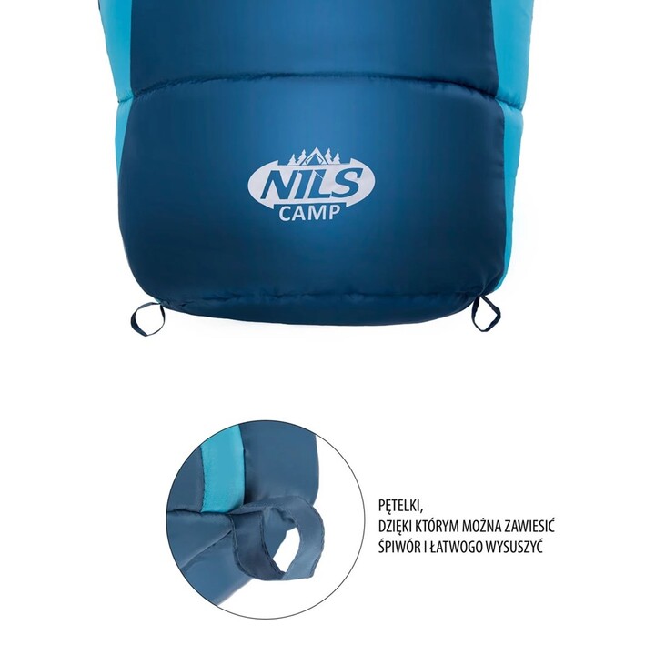 NILS Camp NC2012 sleeping bag grey-blue