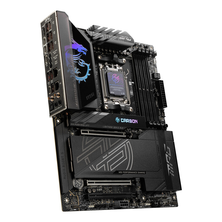Msi Mpg X870e Carbon Wifi board,amd,am5,x870,4ddr5,lan5g+wifi7+bt5.4,atx