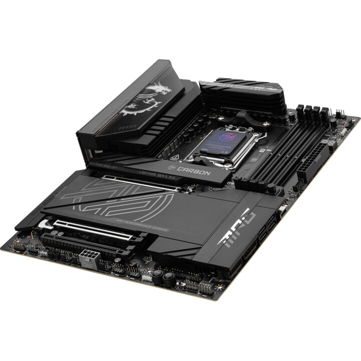 Placa Wifi de carbono Msi Mpg X870e, amd, am5, x870, 4ddr5, lan5g + wifi7 + bt5.4, atx