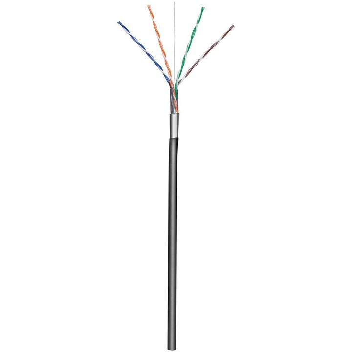 Techly ITP8-RIS-0305LO network cable Black 305 m Cat5e F/UTP (FTP)