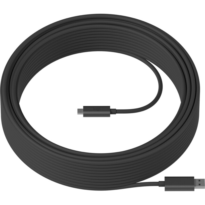 Cable logitech usb macho / usb-c macho 10m