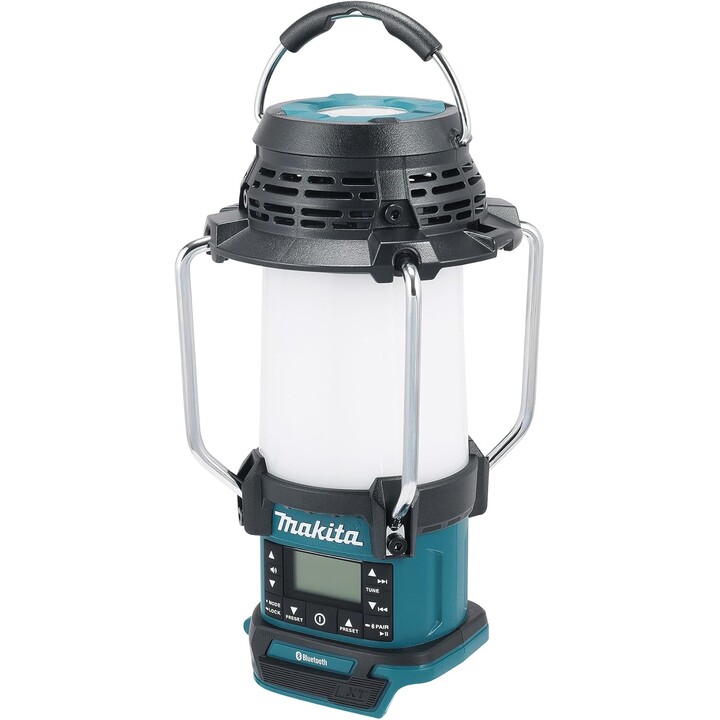 18 V DC/AC (AM/FM) Bluetooth -Radio mit Taschenlampe und Scheinwerfer