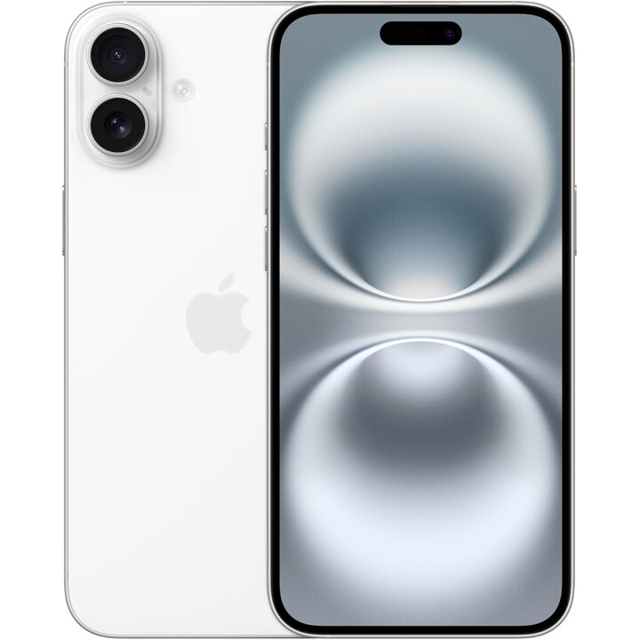 Apple iPhone 16 Plus 512 Go, téléphone portable 5G avec Apple Intelligence, contrôle de l'appareil photo, puce A18, blanc