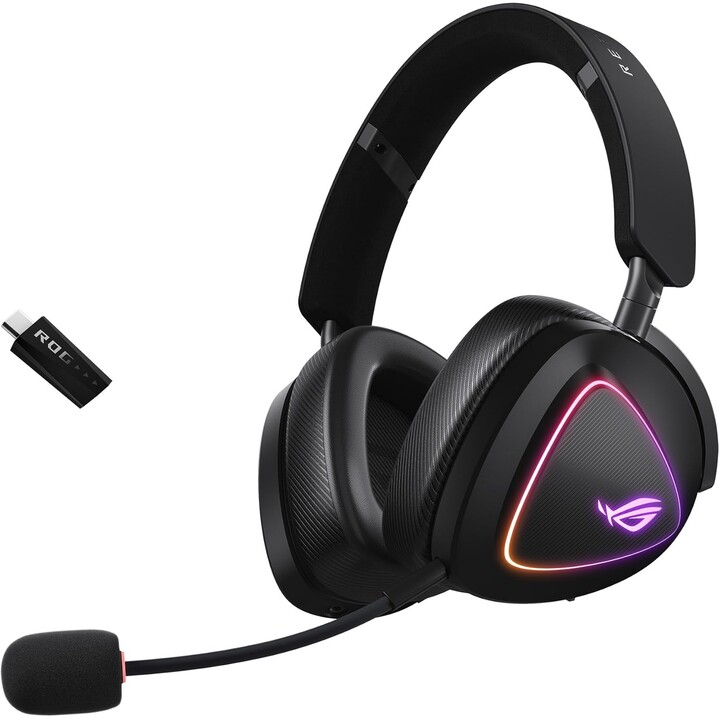 Asus Rog Delta Ii Cuffie Wireless e Wired Archetto Gioco Usb Tipo C Bluetooth Nero