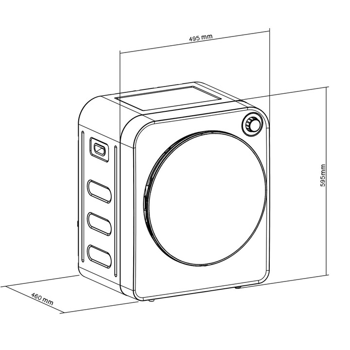 GreenBlue GB410 asciugatrice elettrica 3 kg bianca