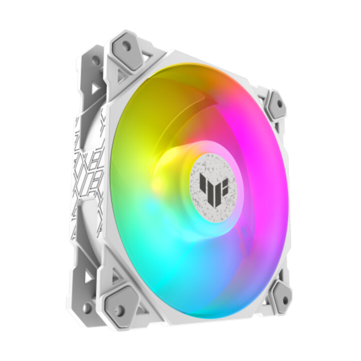 Asus Tuf Gaming Tf120 Argb White Edition Carcasa Del Ordenador Refrigerador De Aire 12 Cm Blanco 1 Pieza(s)