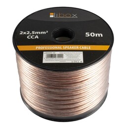 Libox Kabel głośnikowy 2x2,50mm LB0009-50 câble audio 50 m Transparent