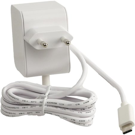 alimentation officielle Raspberry Pi 5 USB-C 27W, alimentation USB-C, blanc