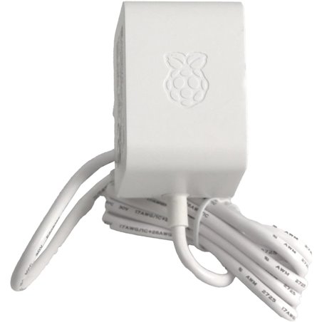 alimentation officielle Raspberry Pi 5 USB-C 27W, alimentation USB-C, blanc