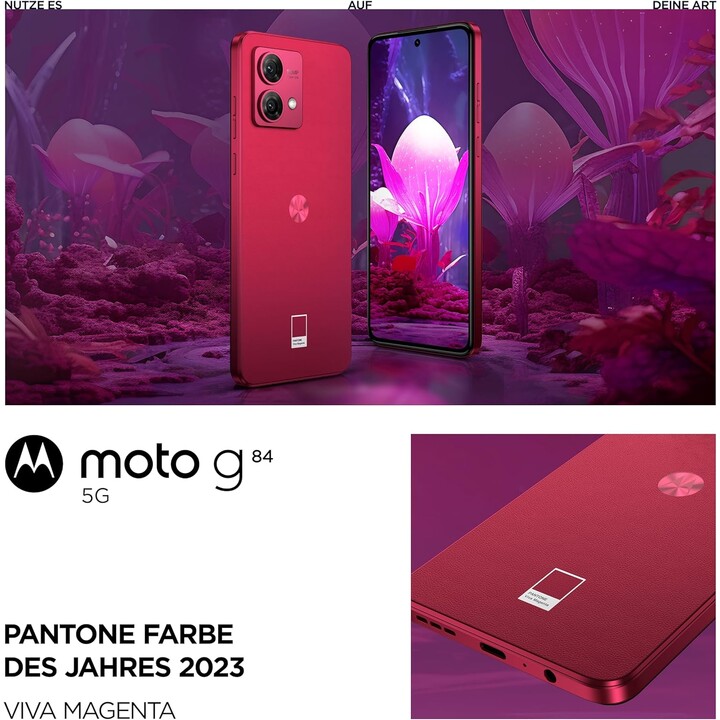 Motorola Moto G84 5G 8GB 256GB Dual Sim Live Magenta