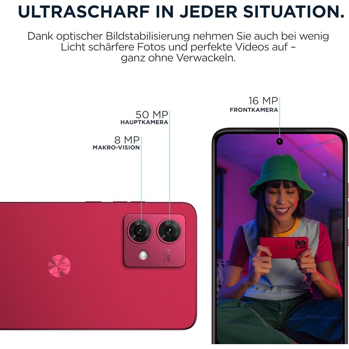 Motorola Moto G84 5G 8GB 256GB Dual Sim Live Magenta