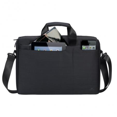 Rivacase Biscayne 39,6 cm (15.6") Bandolera Negro