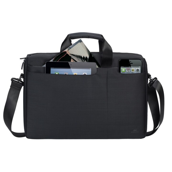 Rivacase Biscayne 39,6 cm (15.6") Bandolera Negro