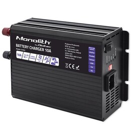Caricabatterie Qoltec Smart Monolith per batterie LiFePO4 AGM GEL SLA | 10A| 24 V