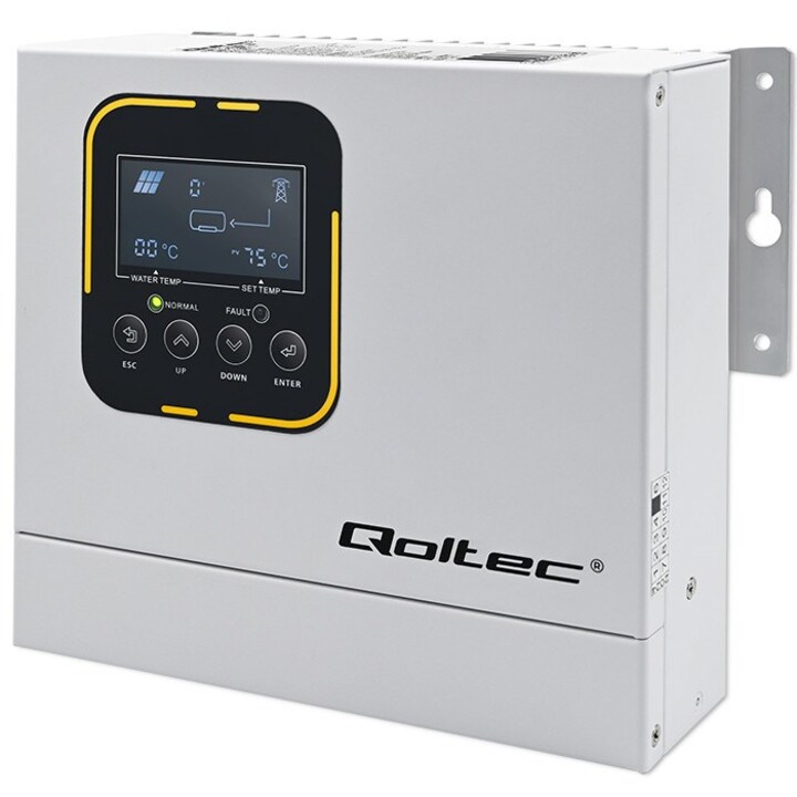 Qoltec ECO Solar Boost, 4kW Water Heating Solar Inverter with LCD Display Management, White