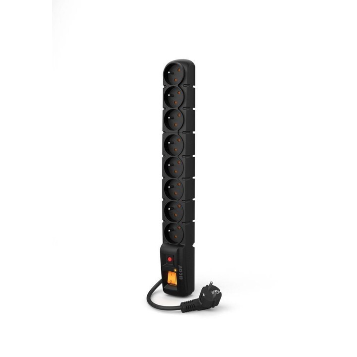 ACAR S8 PRO multiple base 8 AC outlets Interior Black