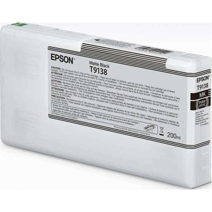 Epson T9138 Original Tintenpatrone Mattschwarz