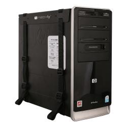 Techly ICA-CS 60 soporte de CPU Soporte de CPU para instalación en escritorio Negro