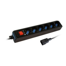 Techly IUPS-PCP-6V base múltipla 1,5 m 6 tomadas CA Preto