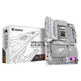 Scheda madre GIGABYTE X870 A ELITE WF7 ICE - Compatibile con CPU AMD Ryzen 9000, VRM digitale a 16+2+2 fasi, DDR5 fino a 8000 MH