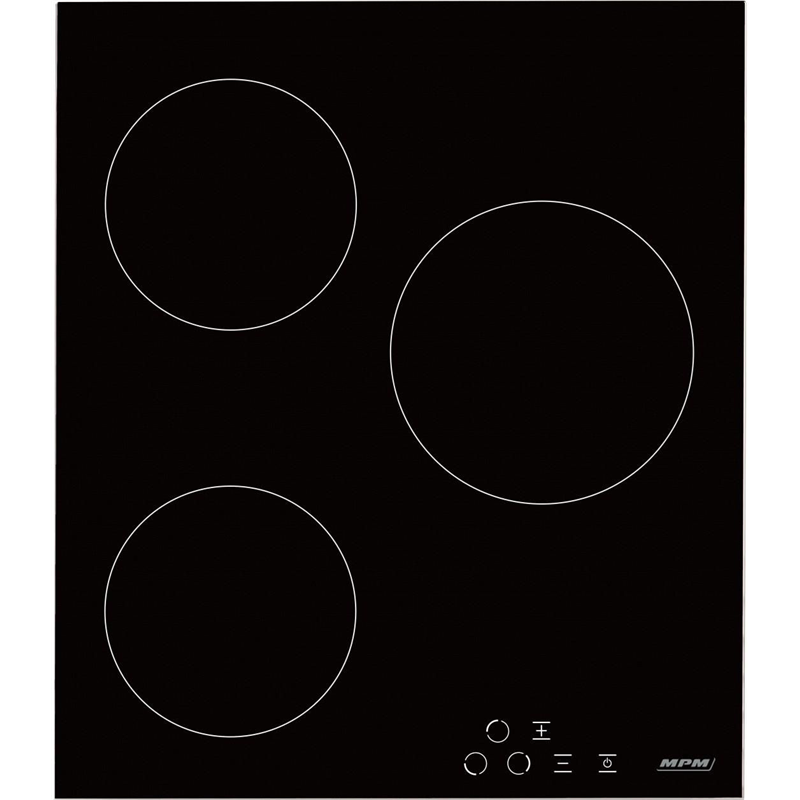 MPM MPM-45-VCB-21 Assiette en vitrocéramique noire