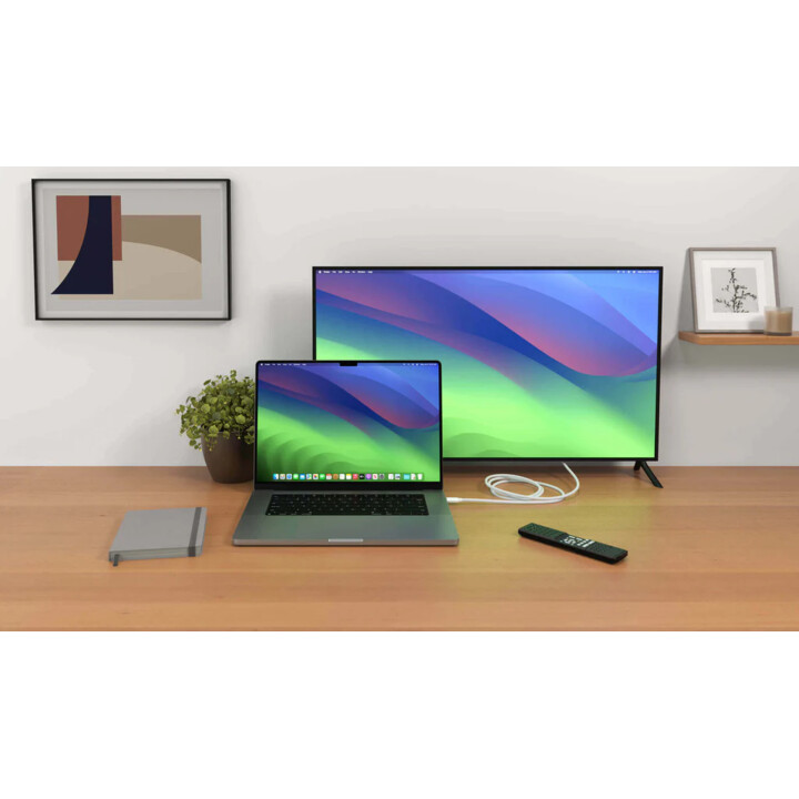 Cabo 4k usb-c para HDMI - branco