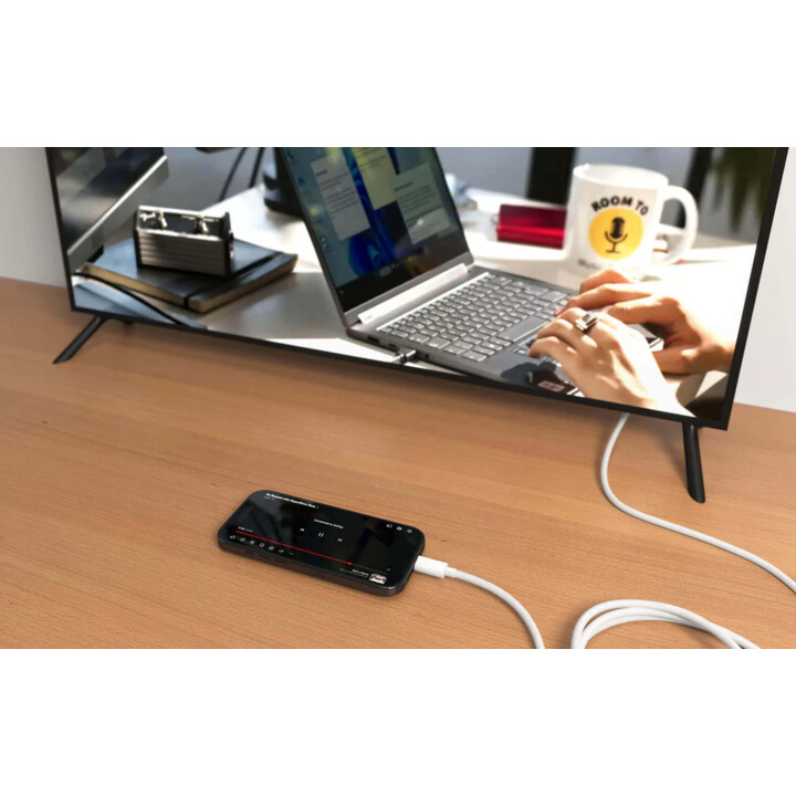 4k usb-c to hdmi cable - white
