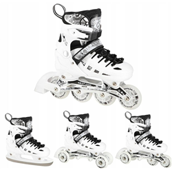 NH10905 4en1 LED BLANCO TAMAÑO M. M(35-38) PATINES EN LINEA CON DIM. 