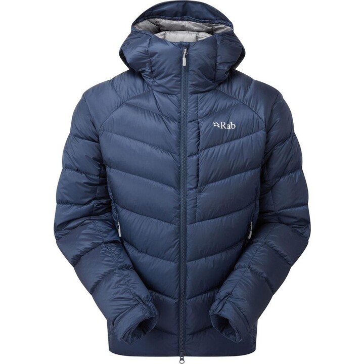 Rab, Glaceon Pro, Technical mountain down jacket, Size L, Tempest Blue