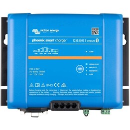 Victron Energy Smart IP43 Caricabatterie da 12 Volt 50 A 85-250 V (3), Bluetooth