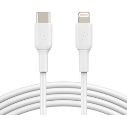 Câble USB-C mâle / Lightning mâle Belkin 1m blanc