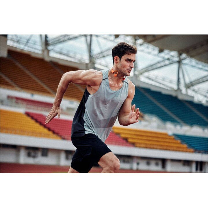 Shokz S820-ST-BK-US OpenRun Pro 2 fones de ouvido sem fio abertos em laranja