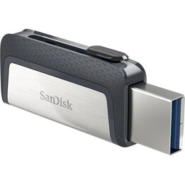 USB-C / USB 3.1 32GB Sandisk Ultradual Silver / Black Memory