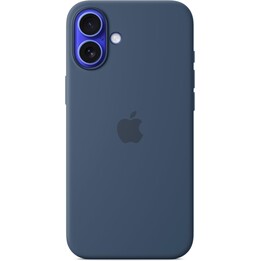 Coque en silicone Apple iPhone 16 Plus avec MagSafe - Denim