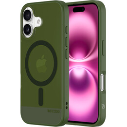 Custodia Incase Slim Case MagSafe per iPhone 16, verde Highland