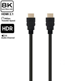 Câble Hdmi 2.1 ultra haut débit Ewent avec Ethernet, noir, M/m 10,0 m, 8k@60hz, Hdr