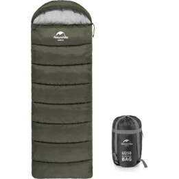Saco de dormir u350 NH20MSD07-exército verde-direita NATUREHIKE