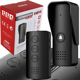 Interfono EURA ADP-09A3 nero, vivavoce