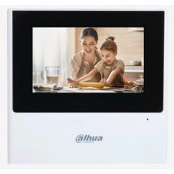 Dahua Monitor: 4.3" TFT touch screen, 480x272 resolution, IP surveillance, integrated alarm system, VTH2611L-WP