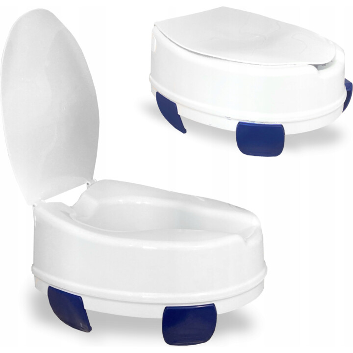 Reha Fund RF-871/11 asiento de WC elevado con tapa blanco