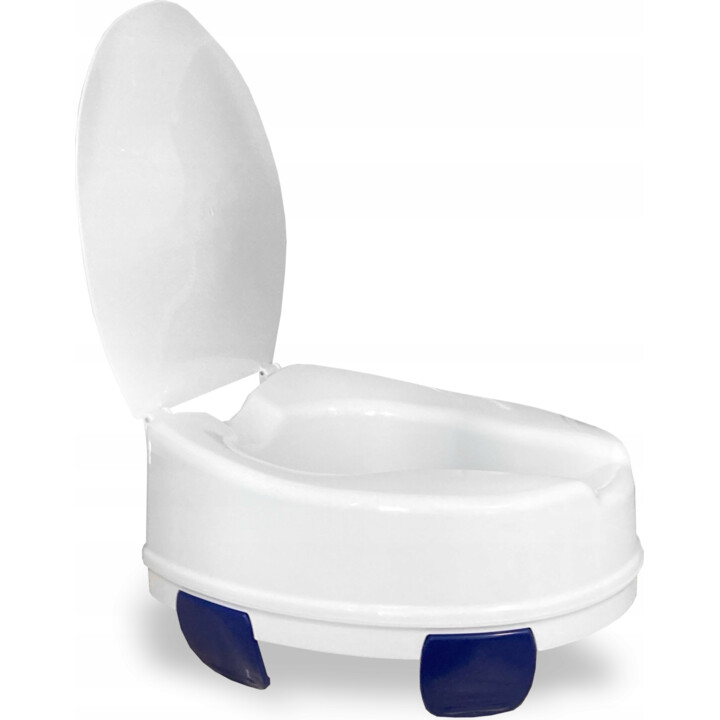 Reha Fund RF-871/11 asiento de WC elevado con tapa blanco