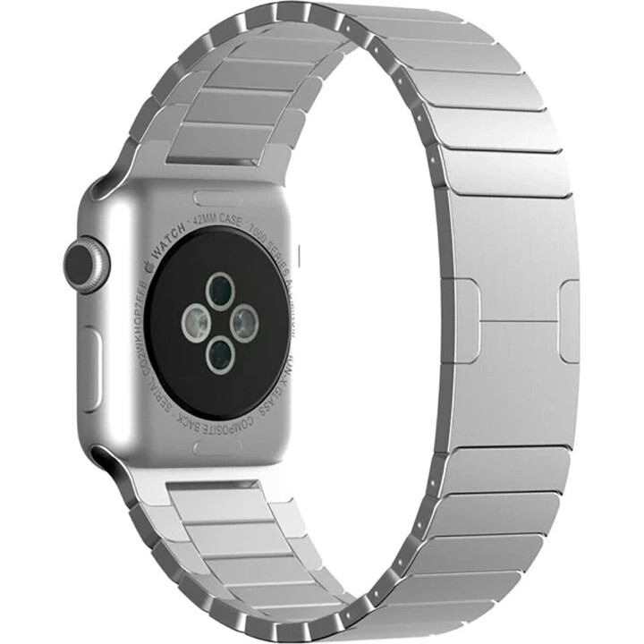 CINTURINO DEVIA PER APPLE WATCH 42/44/45/49MM ELEGANT ALLUMINIO ARGENTO