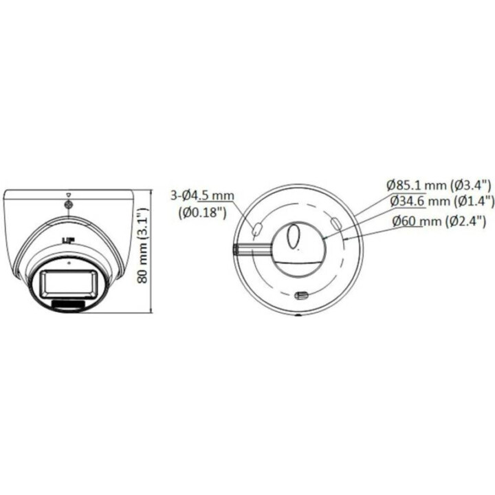 Fotocamera 4 in 1 Hikvision Ds-2ce76k0t-lmfs (2,8 mm)