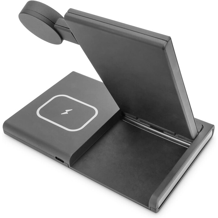 Digitus 3 in 1 Ladestation, faltbar, wireless