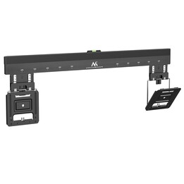 Maclean MC-481 support mural ultra-plat pour TV noir