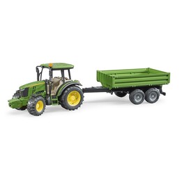 Bruder - John Deere 5115M mit BordwandanhĂ¤nger