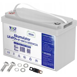 Batterie BlueTooth LiFePO4 12V 100Ah (150A) + Tapis Chauffant